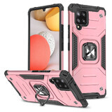 Wozinsky Ring Armor étui hybride blindé + support magnétique Samsung Galaxy A42 5G rose
