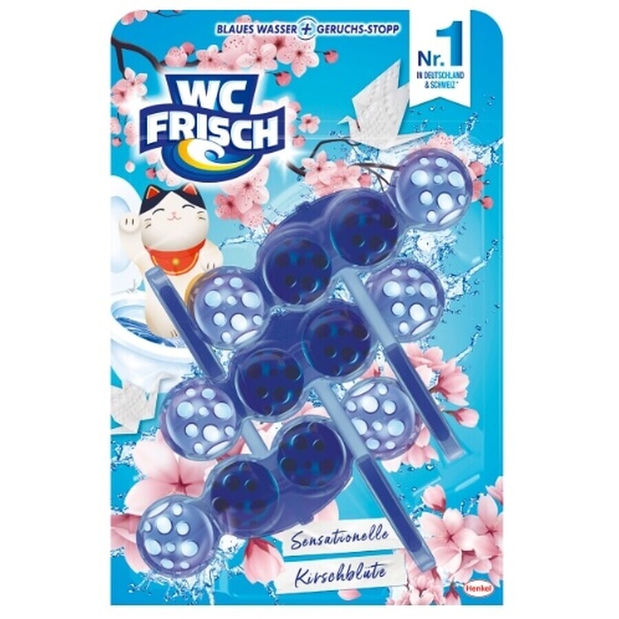 WC Frisch Kirschblüte WC-Suspension, 3 x 50 g