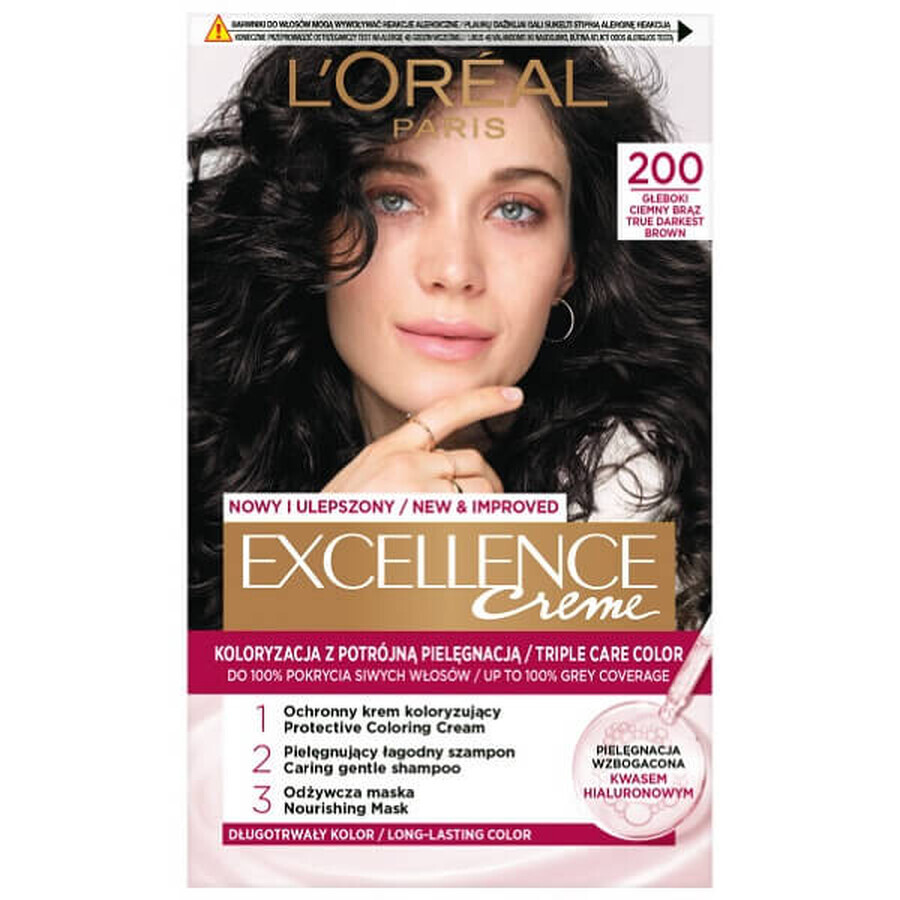 Comprar L Oreal Paris Excellence Creme 200 Castaño Oscuro Profundo L Oreal Paris Excellence Creme 200 Castaño Oscuro Profundo