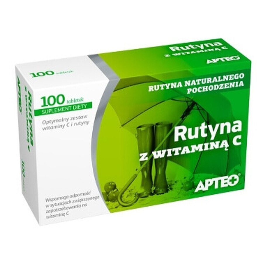 Apteo, Rutin with Vitamin C, 100 tablets