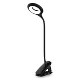 Draadloze LED leeslamp met clip + micro USB kabel zwart