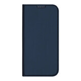 Husă Dux Ducis Skin Pro pentru iPhone 16 Pro Max cu clapetă și slot pentru carduri - albastru