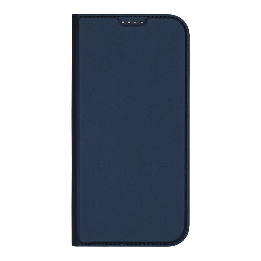 Husă Dux Ducis Skin Pro pentru iPhone 16 Pro Max cu clapetă și slot pentru carduri - albastru