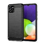 Carbon Case flexibele hoes Samsung A03S EU (166,5) zwart