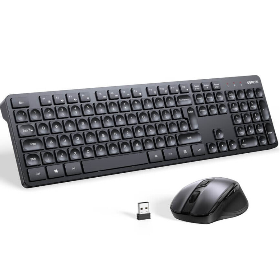 Ensemble souris et clavier sans fil 2.4Ghz Ugreen MK006 - noir