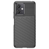 Thunder Case Xiaomi Poco X5 5G / Redmi Note 12 5G siliconen gepantserd hoesje zwart