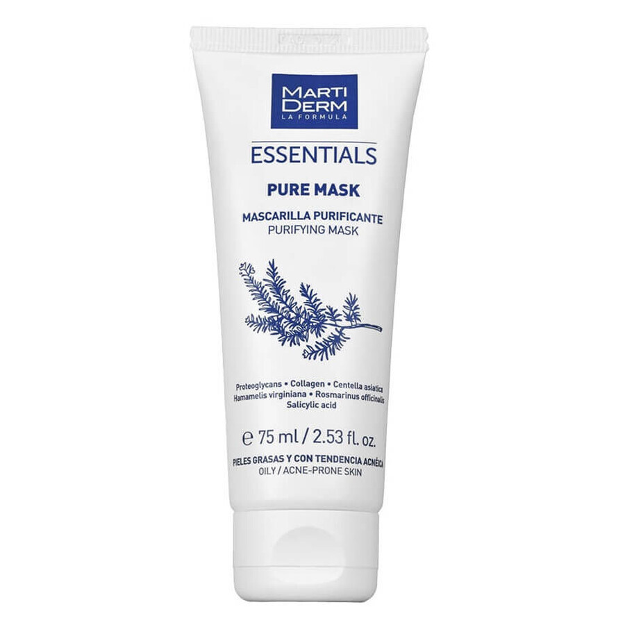 Boutique Martiderm Essentials Pure Mask Masque purifiant pour le visage, 75 ml Martiderm Essentials Pure Mask Masque purifiant pour le visage, 75 ml