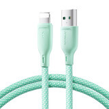 Joyroom Multi-Color Series S-A34 USB-A / Lightning 3A kabel 1m - groen