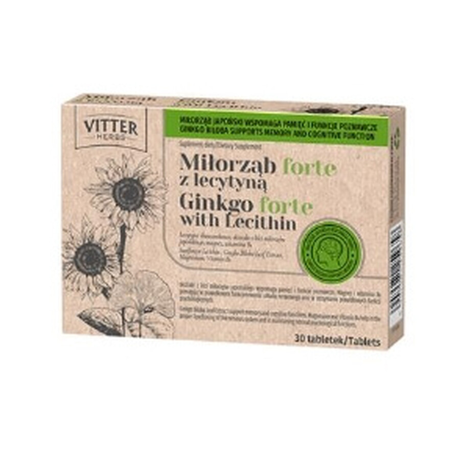 Ginkgo Forte con lecitina, 30 compresse