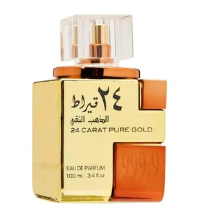 Lattafa Agua de perfume de oro puro de 24 quilates, 100 ml