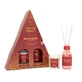 La Casa de los Aromas Glowing Elegance Set aus Red Fruit Duftstäbchen 95 ml + Red Fruit Duftkerze 120 g