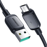 Joyroom Multi-Color Series A14 USB-A / micro USB 2.4A 2 m kabel - zwart