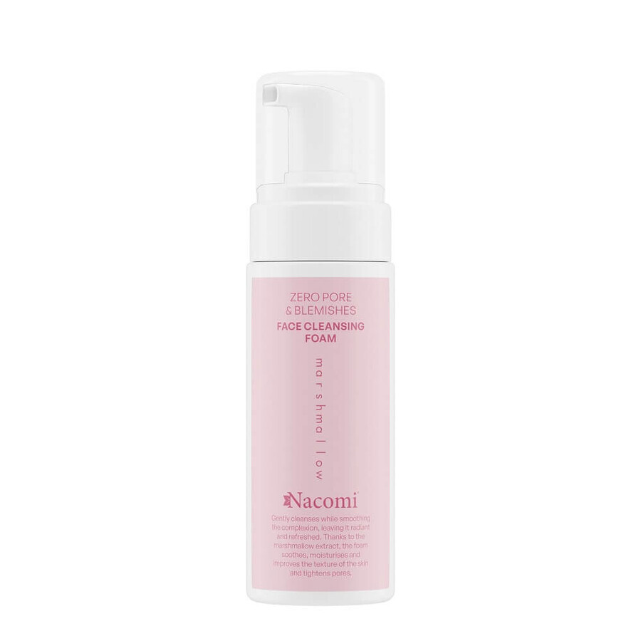 Nacomi Zero Pore amp; Blemishes Reinigender Marshmallow Gesichtsschaum, 150 ml