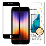 Wozinsky super resistente Full Glue vetro temperato a schermo intero con telaio Case Friendly iPhone SE 2022 / SE 2020 / iPhone 8 / iPhone 7 nero