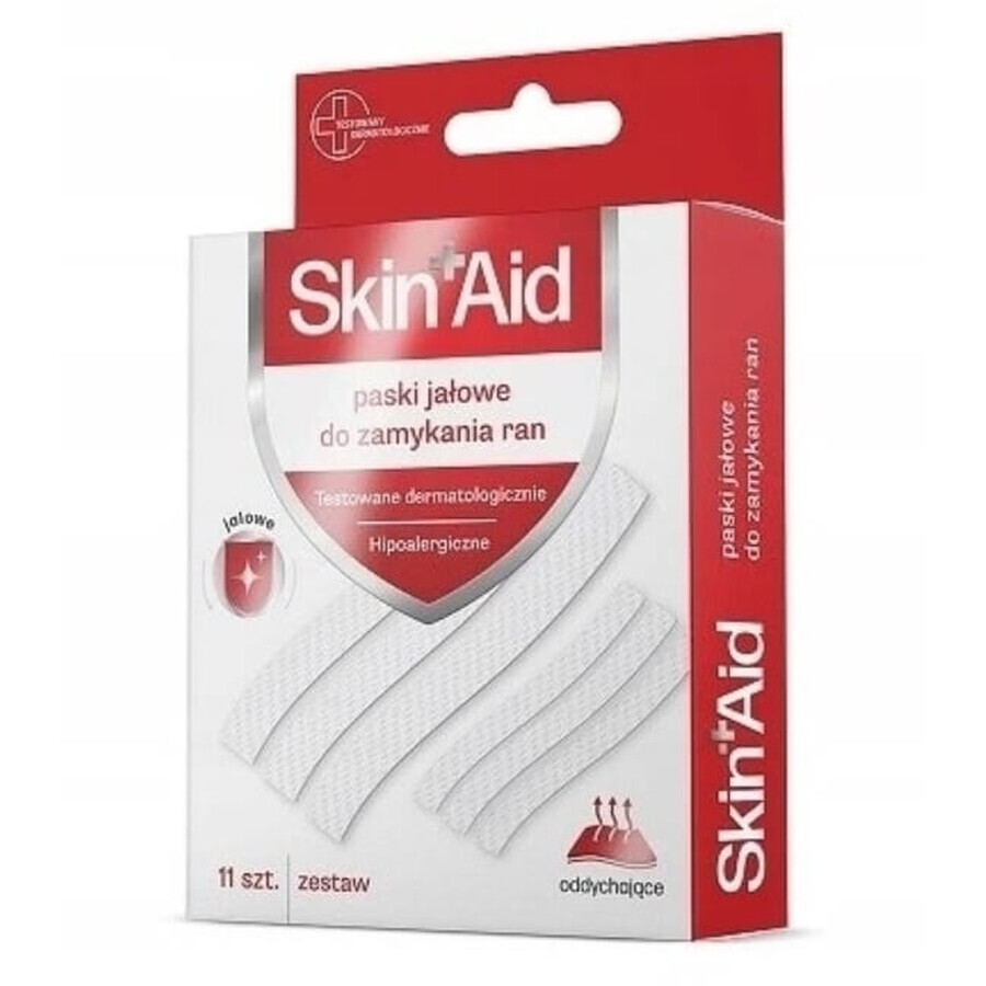 Skin Aid Sterile Wundverschluss-Streifen, 11 Stück
