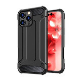 Hybrid Armor gepantserd hoesje voor iPhone 16 Pro - zwart