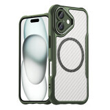 Leading Series MagSafe siliconen hoesje voor iPhone 16 Plus - groen