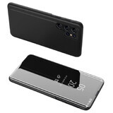 Clear View hoesje voor Samsung S24 met flipcover - zwart