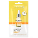 Eveline Cosmetics Maschera viso concentrata livellante del colore alla vitamina C, 8 ml