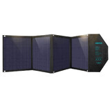 Choetech SC007 cargador solar plegable grande 80W DC / USB-C / 2x USB-A PD, QC - negro