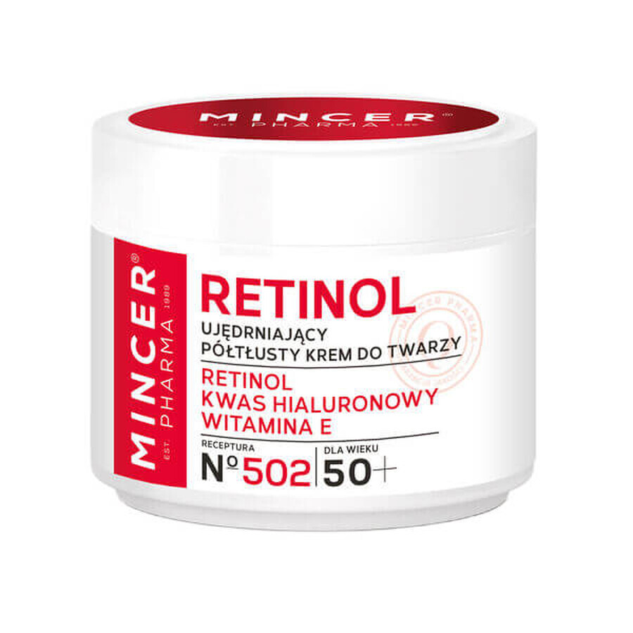 Mincer Pharma Retinol 50+ Crème visage semi-grasse raffermissante No. 502, 50 ml