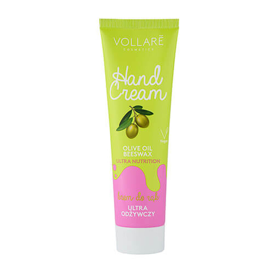 Vollare Cremă de mâini Cremă de mâini ultra hrănitoare cu ulei de măsline, 100 ml