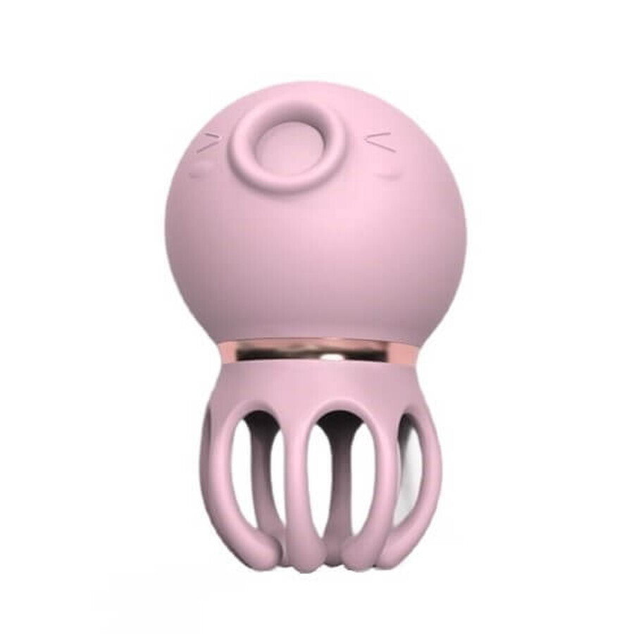 S-Hande vibratore di aspirazione formicolante rosa