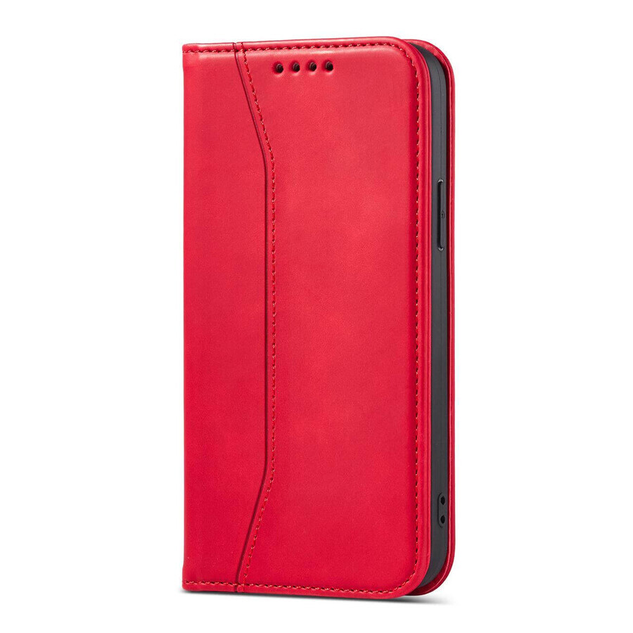 Magnet Fancy Case iPhone 14 Plus funda con flip cover cartera soporte rojo