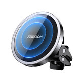 Joyroom magnetische autohouder Qi draadloze inductieve oplader 15 W (compatibel met MagSafe voor iPhone) zwart (JR-ZS240)