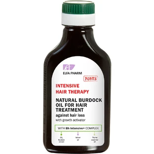 Elfa Pharm Terapia Capilar Intensiva Aceite natural de bardana contra la caída del cabello con activador del crecimiento, 100 ml