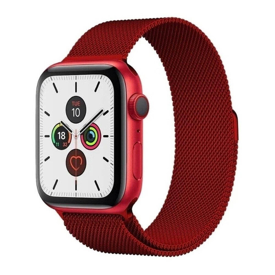 Bracelet magnétique pour Watch 6 / 5 / 4 / 3 / 2 / SE (40mm / 38mm) bracelet magnétique rouge