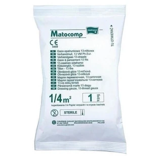 Matocomp Apósito estéril gasa 17 hilos 1m2, 1 pieza