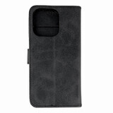 Leren boekhoesje voor iPhone 16 Pro Max - zwart