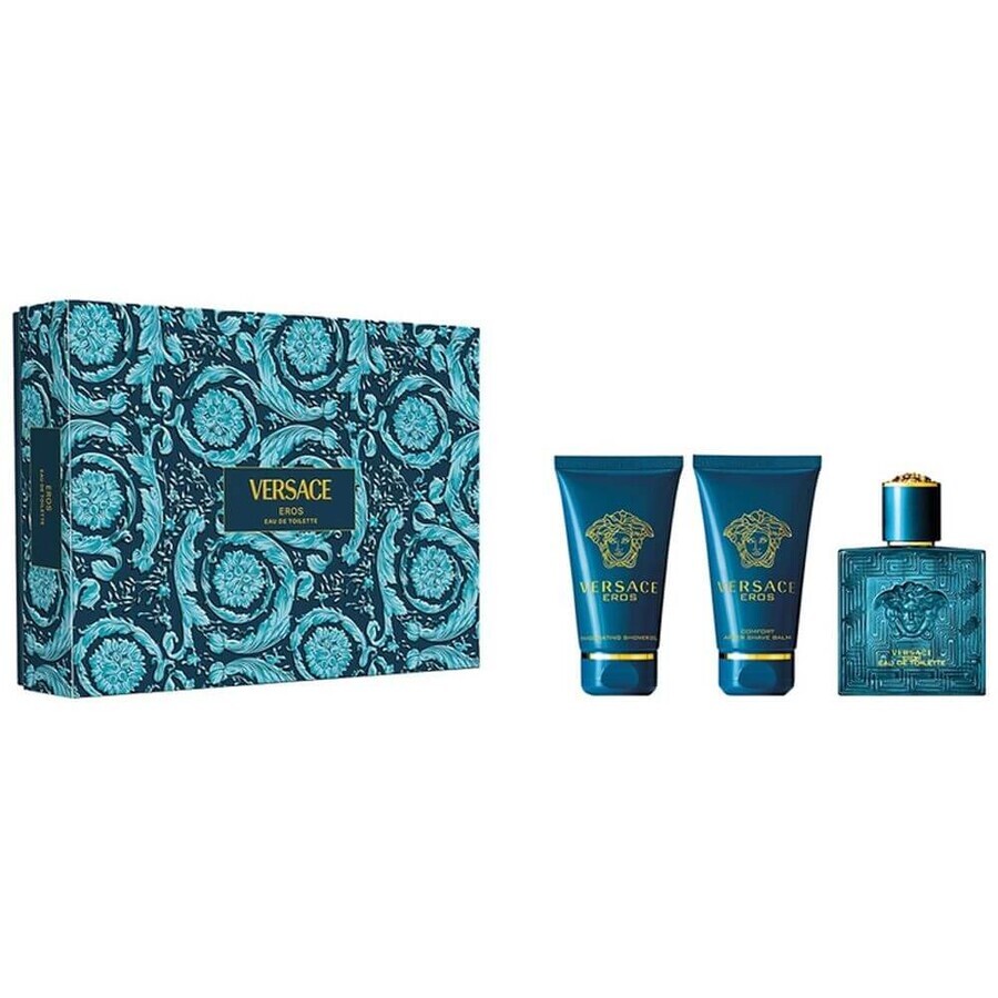 Comprar Versace Eros Set Eau de Toilette, 50 ml + Gel de Ducha, 50 ml + Bálsamo Aftershave, 50 ml Versace Eros Set Eau de Toilette, 50 ml + Gel de Ducha, 50 ml + Bálsamo Aftershave, 50 ml