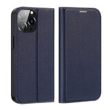 Carcasă Dux Ducis Skin X2 pentru iPhone 14 Pro Max cu clapetă magnetică albastru