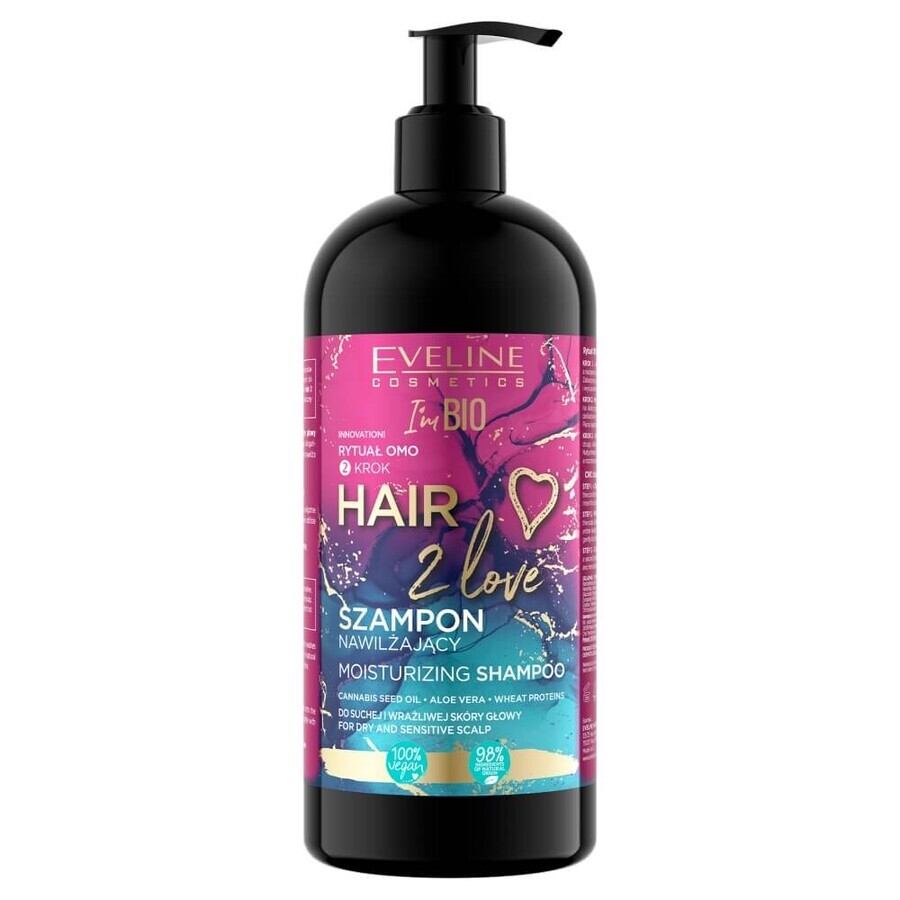 Cumpără Eveline Cosmetics Hair 2 Love Șampon hidratant, 400 ml Eveline Cosmetics Hair 2 Love Șampon hidratant, 400 ml