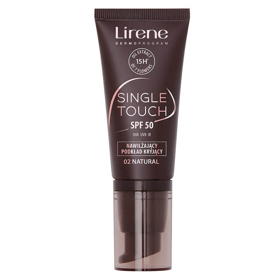 Lirene Single Touch SPF50 Moisturizing Covering Primer 02 Natural, 30 ml