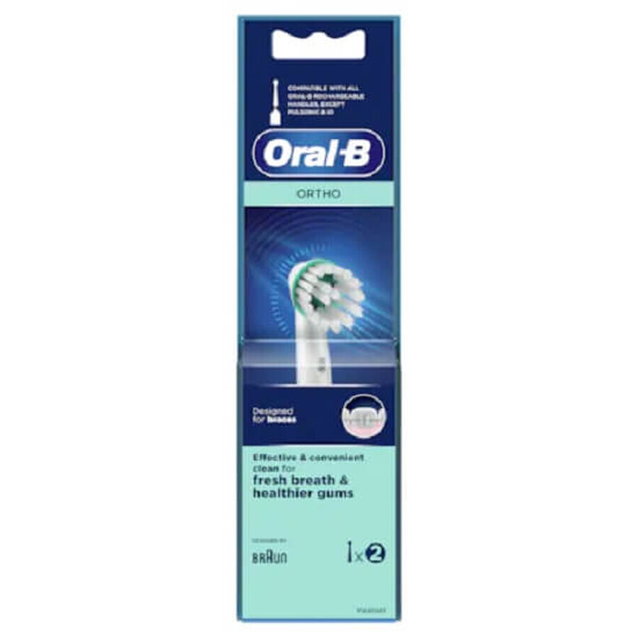 Cabezales de repuesto para cepillo eléctrico, Ortho, 2 uds, Oral-B