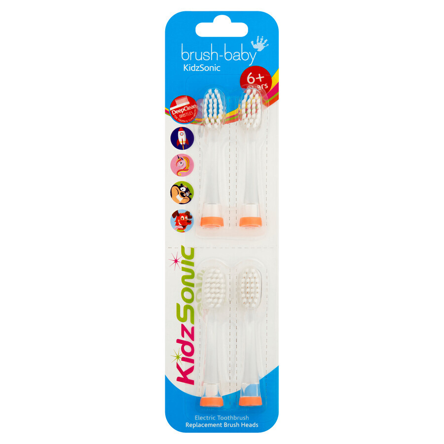 Cumpără Capete de rezerva pentru periuta electrica Babysonic, +6 ani, Brush Baby Capete de rezerva pentru periuta electrica Babysonic, +6 ani, Brush Baby