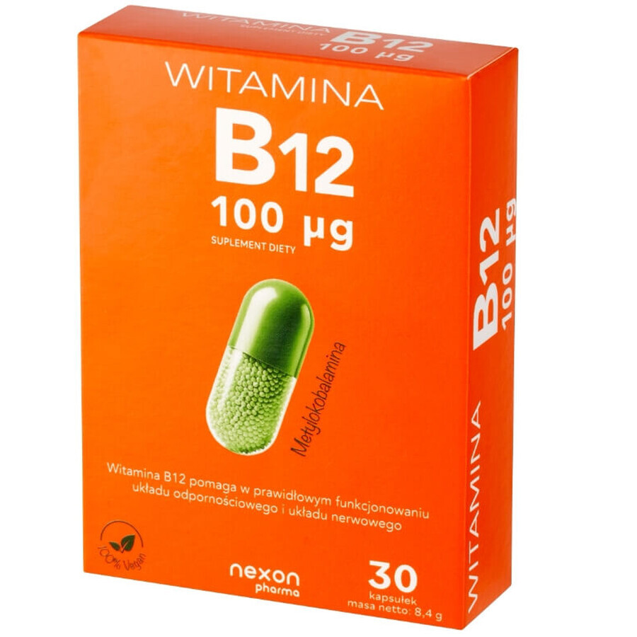 Nexon Pharma Vitamine B12 100 mcg, 30 capsules