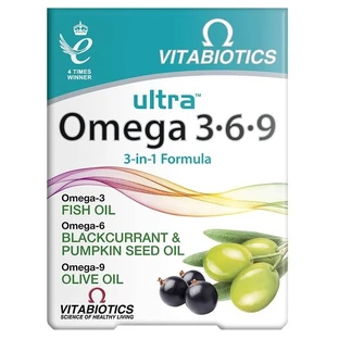Vitabiotics Ultra Omega 3-6-9, 60 capsules