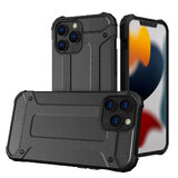 Hybrid Armor iPhone 14 Pro gepantserde hybride hoes zwart