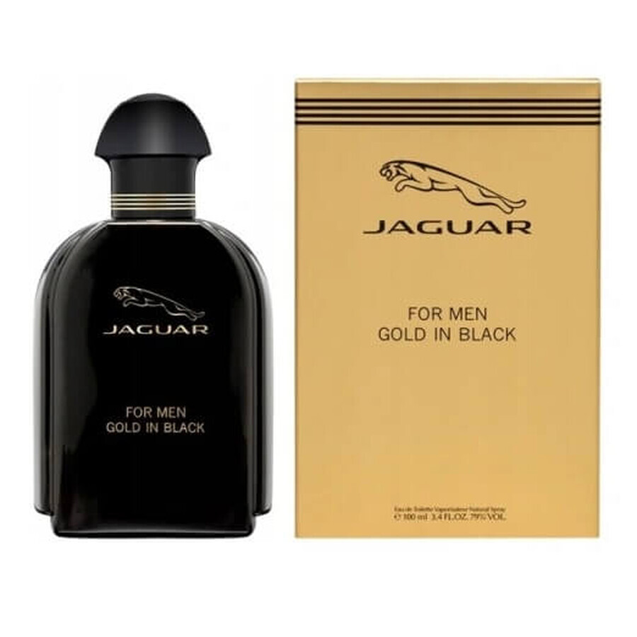 Jaguar Gold In Black For Men Eau de Toilette, 100ml