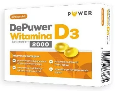 DePuwer, Vitamin D3 2000, 60 capsules