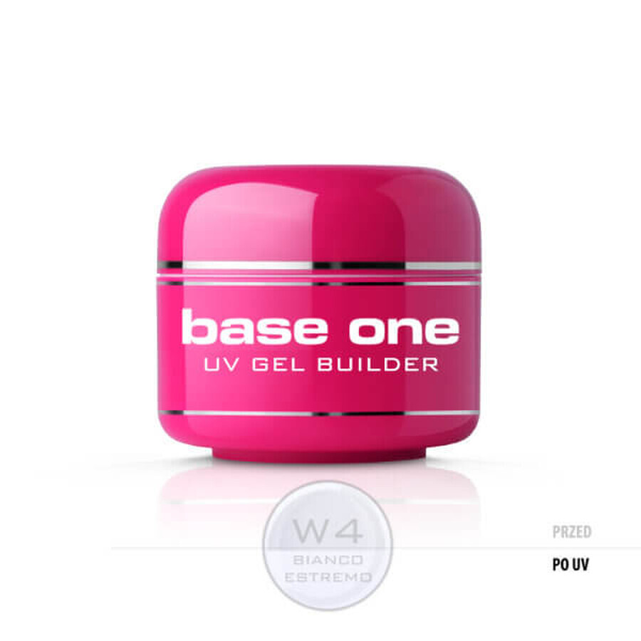 Silcare Base One UV Gel Builder Blanco Estremo, 5g