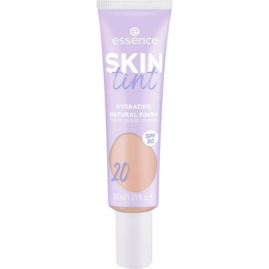 Essence Skin Tint Crema colorata idratante con copertura da leggera a media SPF30 20, 30 ml