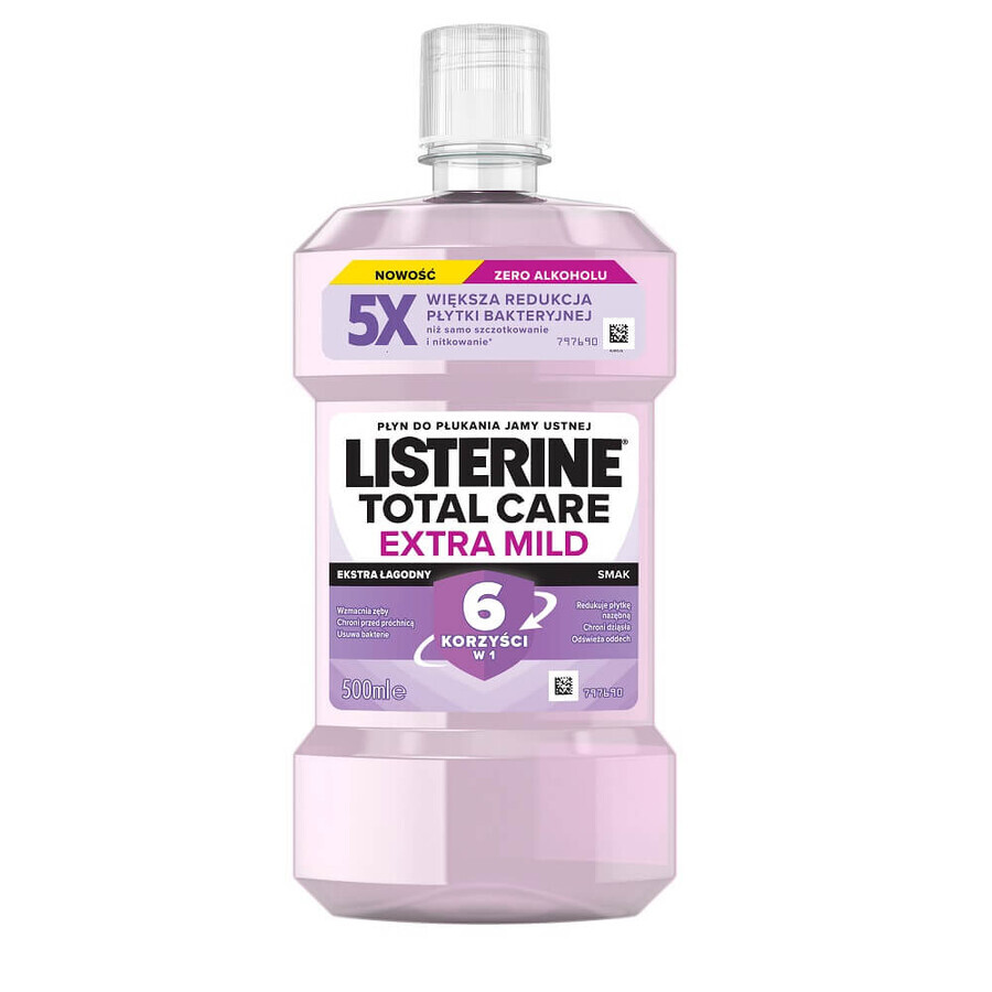 Listerine Total Care collutorio Extra Mild, 500 ml