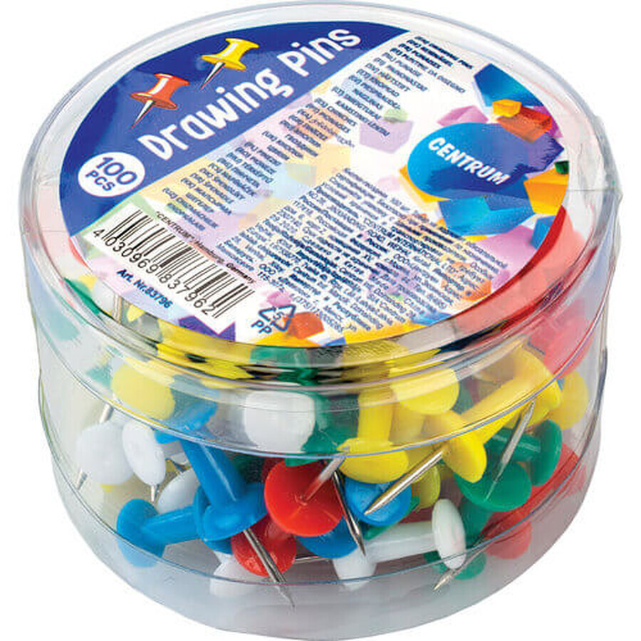 Épingles à barillet colorées 10mm x 100pcs 83796