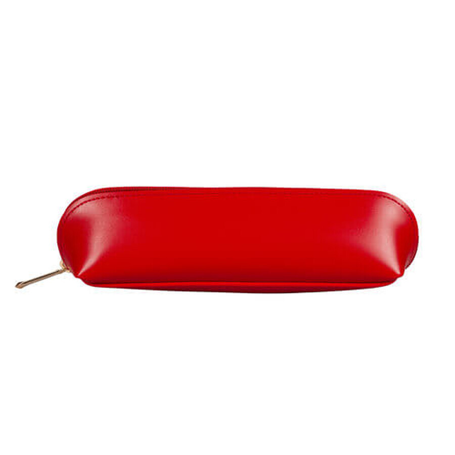 Rotes Federmäppchen mit Reißverschluss