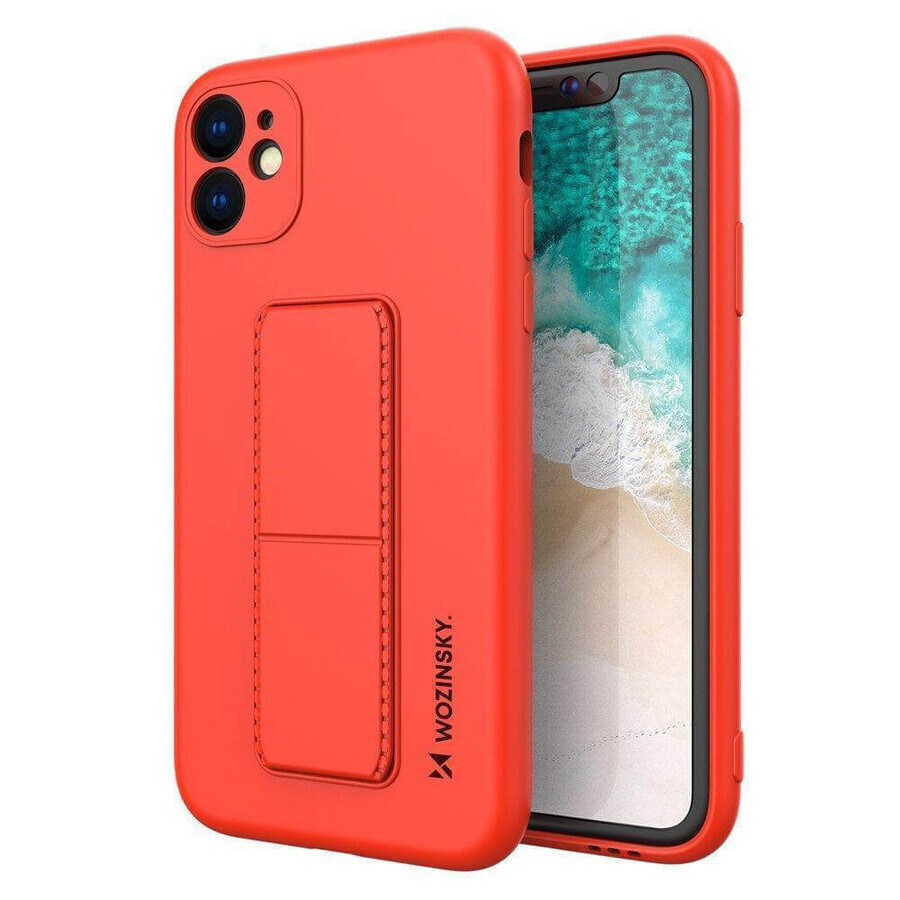 Wozinsky Kickstand Case Silikonhülle mit Ständer Samsung Galaxy A72 4G rot